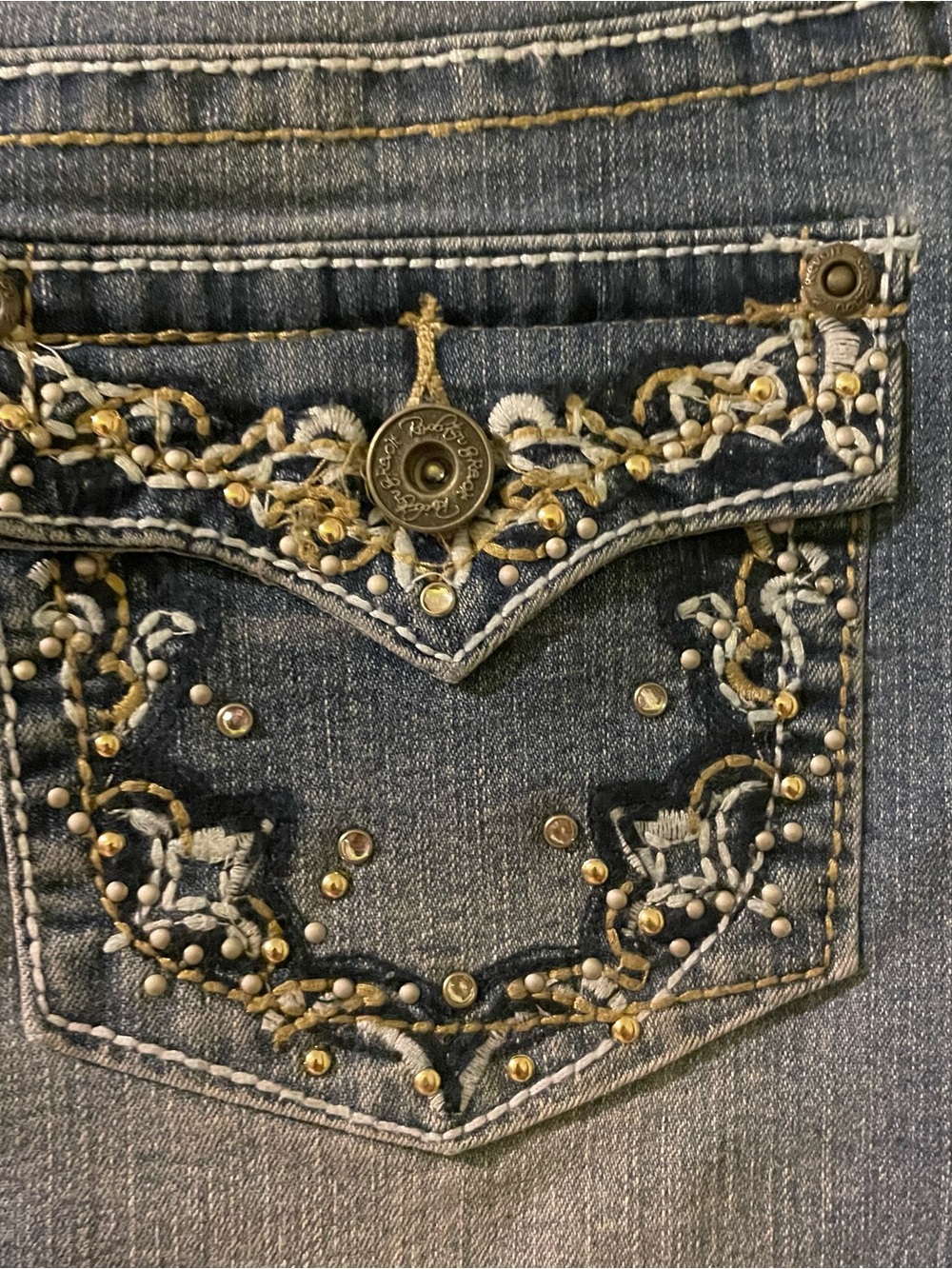 Revolution by Revolt Y2K midi Jean skirt-junior size 16 NWT - Picture 3 of 9